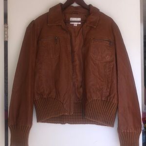 TAN LEATHER JACKET